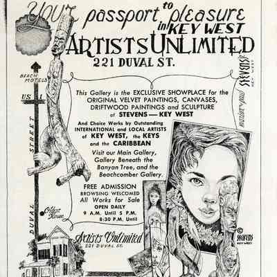 Artists Unlimited Art Gallery Flyer: © Key West Art & Historical Society