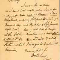 Memorial Day General Orders