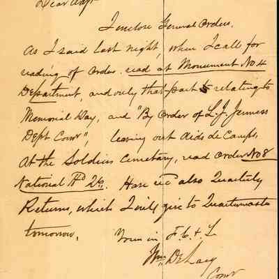 Memorial Day General Orders