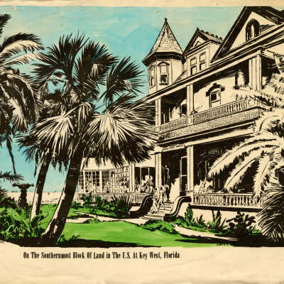 On the Southernmost Block of Land in the U.S. at Key West, Florida
