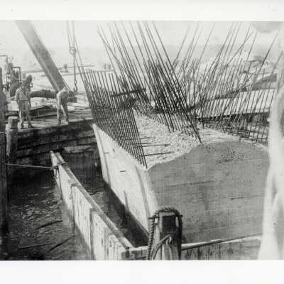 Forming a Florida East Coast Railway Bridge