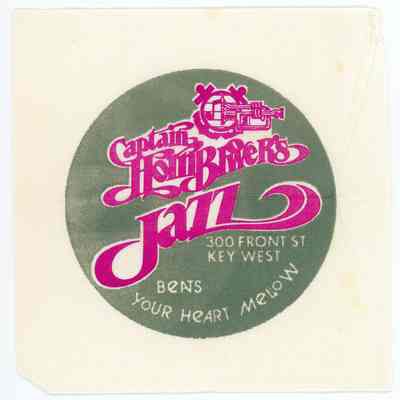 Captain Hornblower's Jazz Club Napkin