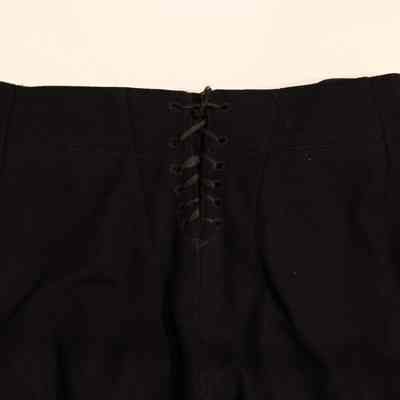 U.S. Navy dress blue uniform pants, back tie closure: © Key West Art & Historical Society