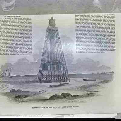 Representation of the Sand Key Light House, Florida