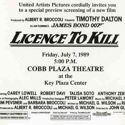 'Licence to Kill' Advertising Card: © Key West Art & Historical Society