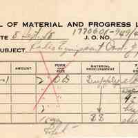 Bill of Material and Progress List