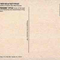          A Typical Bahama Style House; © Key West Art & Historical Society
   