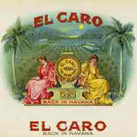 El Caro Cigar Label