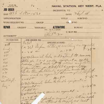 USS EPCS-1431 Job Order