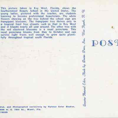 Southernmost School of Beauty Culture: © Key West Art & Historical Society