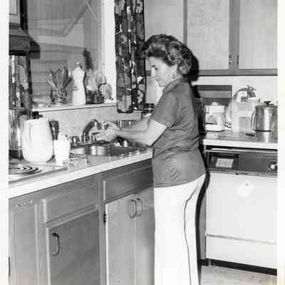 Woman Washing Dishes