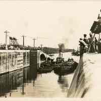 Barges on the Panama Canal