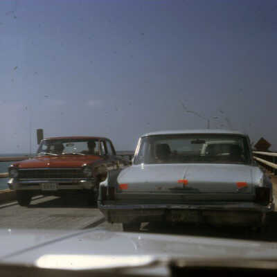 Cars Passing on the Seven Mile Bridge