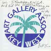          Art Gallery Association Brochure; © Key West Art & Historical Society
   