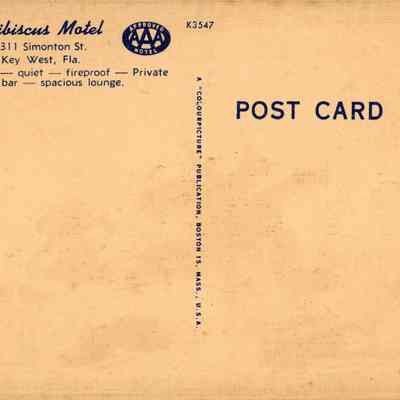Hibiscus Motel: © Key West Art & Historical Society