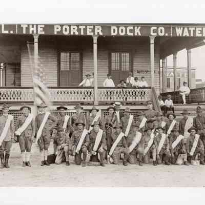 Boy Scouts at The Porter Dock Company