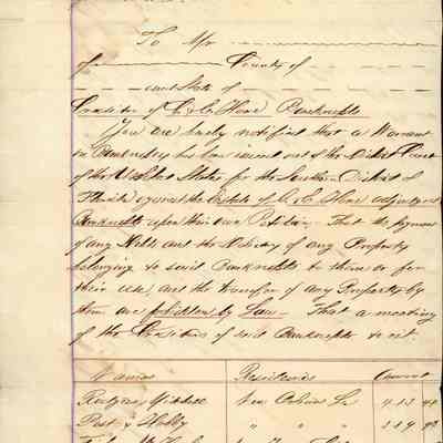 Warrant in Bankruptcy Notice, page 3: © Key West Art & Historical Society