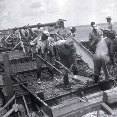 Old Seven Mile Bridge Construction