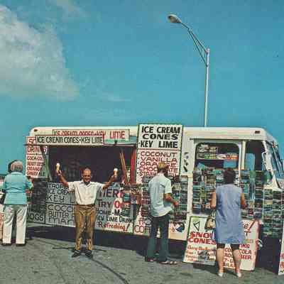 Ice Cream Van on White Street Pier