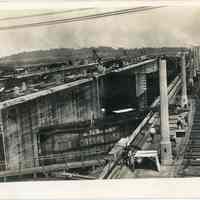 Panama Canal Construction at Gatun Locks
