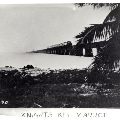 Train on the Seven Mile Bridge