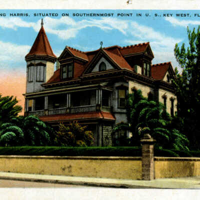 Residence of Judge Vining Harris, Situated on Southernmost Point in U.S., Key West, Florida