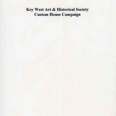 Custom House Campaign Stationery