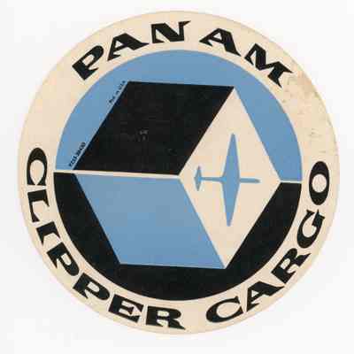 Pan Am Clipper Cargo Sticker