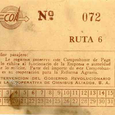 Cooperativa de Omnibus Aliados Ticket