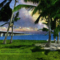 Seven Mile Bridge Between Key West and Mainland, Fla.