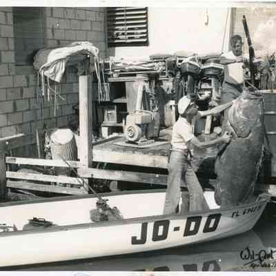 Richard L. Boyes with Goliath Grouper