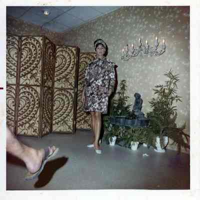 Jacquolyn Staubs in Key West Hand Print Dress