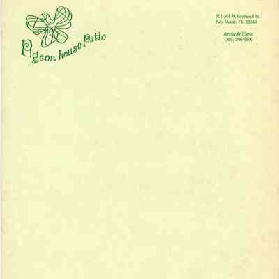 Pigeon House Patio Stationery