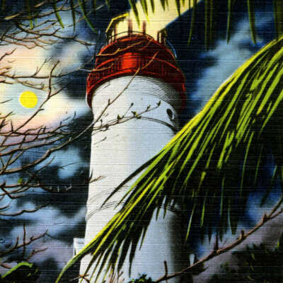 Lighthouse at Night, Key West, Florida