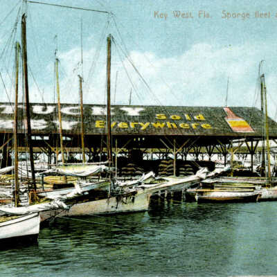 Key West, Fla. Sponge Fleet at the Dock