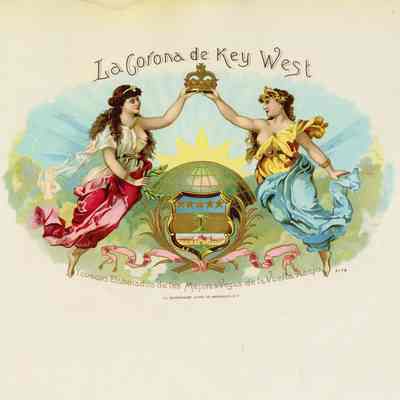 La Corona de Key West Cigar Label