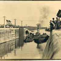 Barges on the Panama Canal