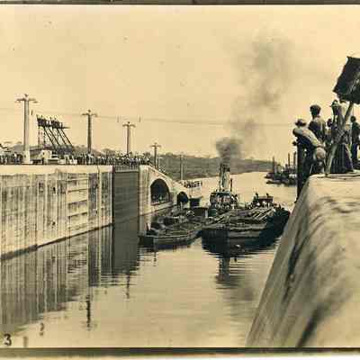 Barges on the Panama Canal