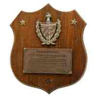 Plaque from Defense Department of Republic of Cuba to Key West Naval Base