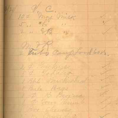 Peacon's Grocery Store Ledger: © Key West Art & Historical Society