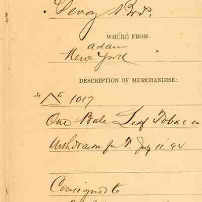 Customs Import Receipt: © Key West Art & Historical Society