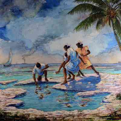 Tidal Pool at Sunset, Key West