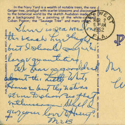 Navy Yard Entrance, Key West, Florida: © Key West Art & Historical Society