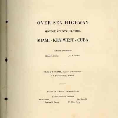 Over Sea Highway: © Key West Art & Historical Society