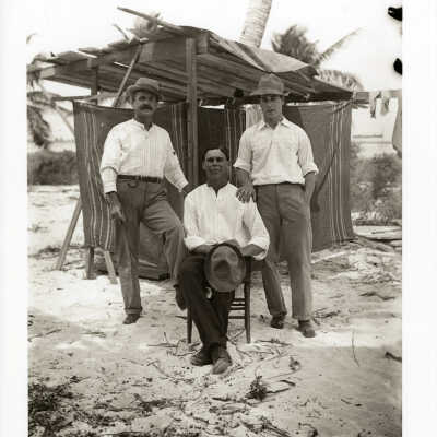 Three Unknown Men at Pigeon Key