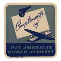 Pan American World Airways Luggage Tag