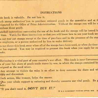 War Ration Book Two: © Key West Art & Historical Society