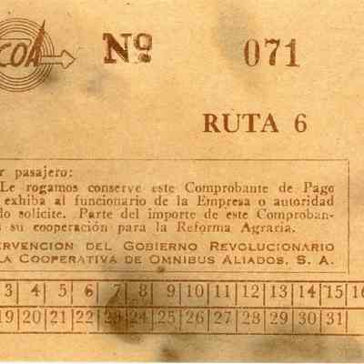 Cooperativa de Omnibus Aliados Ticket