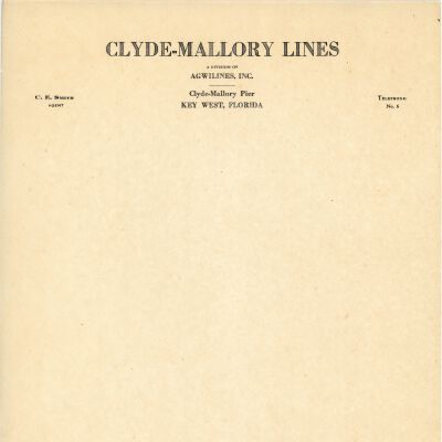 Clyde-Mallory Lines Letterhead