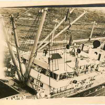 S.S. Allianca Traveling the Panama Canal